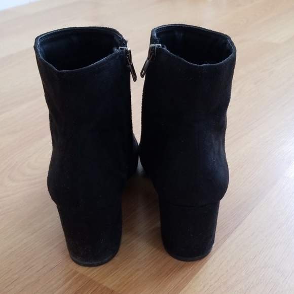 Black Suede Ankle Booties - Picture 3 of 7